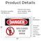 Signmission Spa Closed Do Not Enter Danger Sign, Vinyl Decal, 7in W x 5in L, 2PK OS-2PACK-DS-D-57-L-1633 - alternate 4